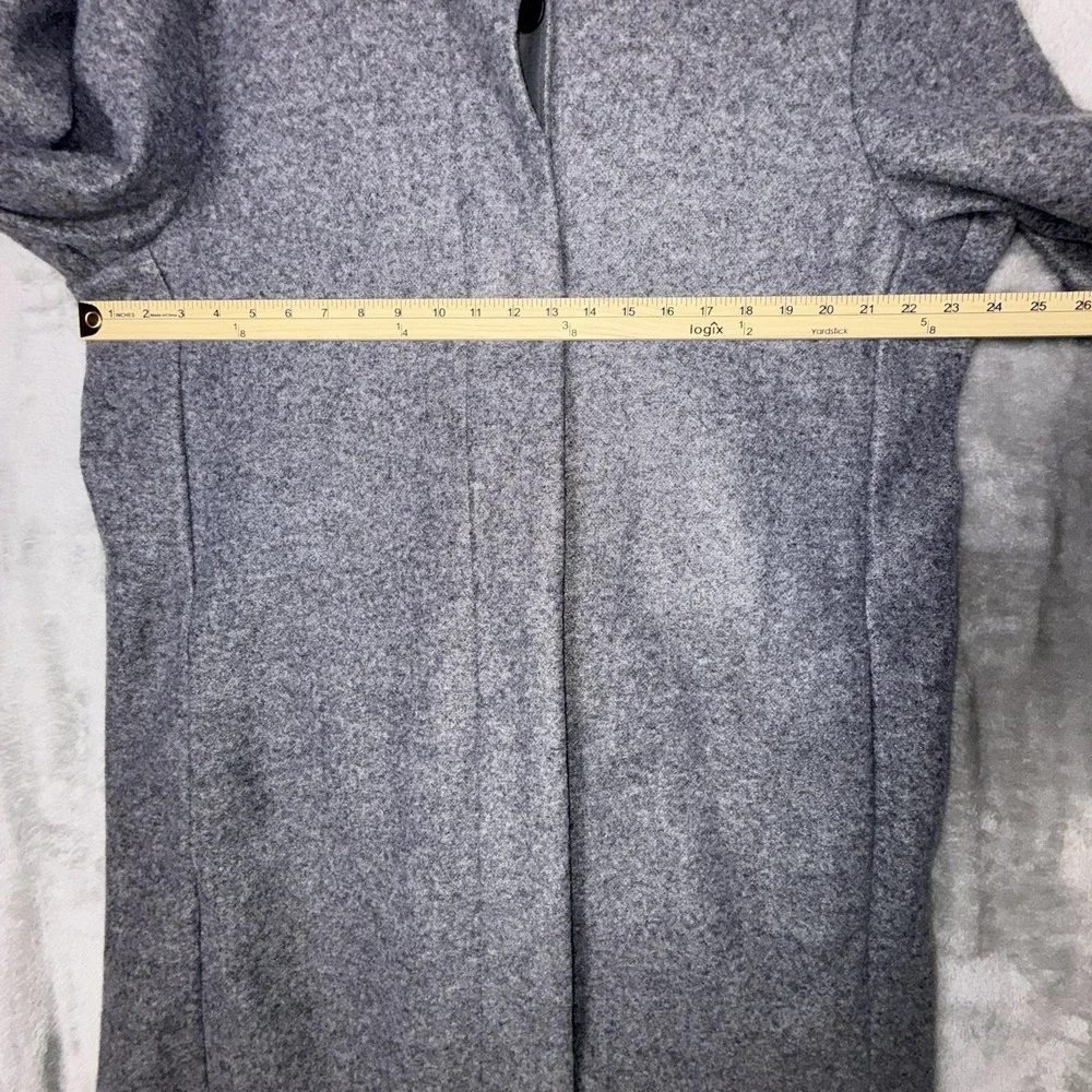 Old Navy Long‎ Peacoat Womens XL Tall Button Front Funnel Neck Light Gray